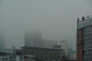 misty city